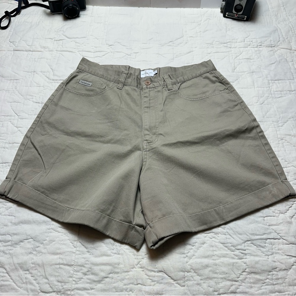 Vintage 90s Calvin Klein Jeans Shorts | Minimalist Cotton Tailored ·butter mom